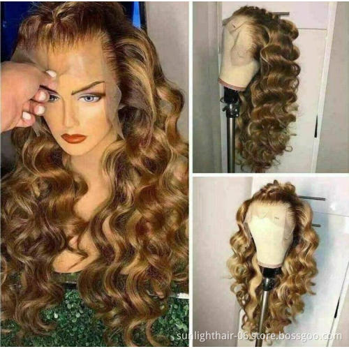 Return within 30 days without reason  wholesale color 427lightT lace wig color  human hair units pre pluck frontal  HD lace wig